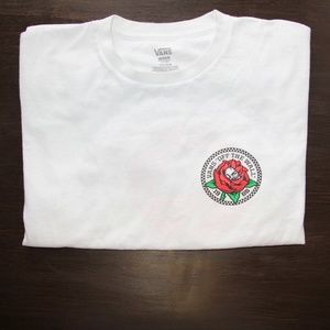 Vans White Shirt Logo